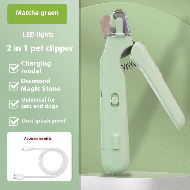 Lexora™ Premium 2 In 1 Pet Nail Clippers With Led
