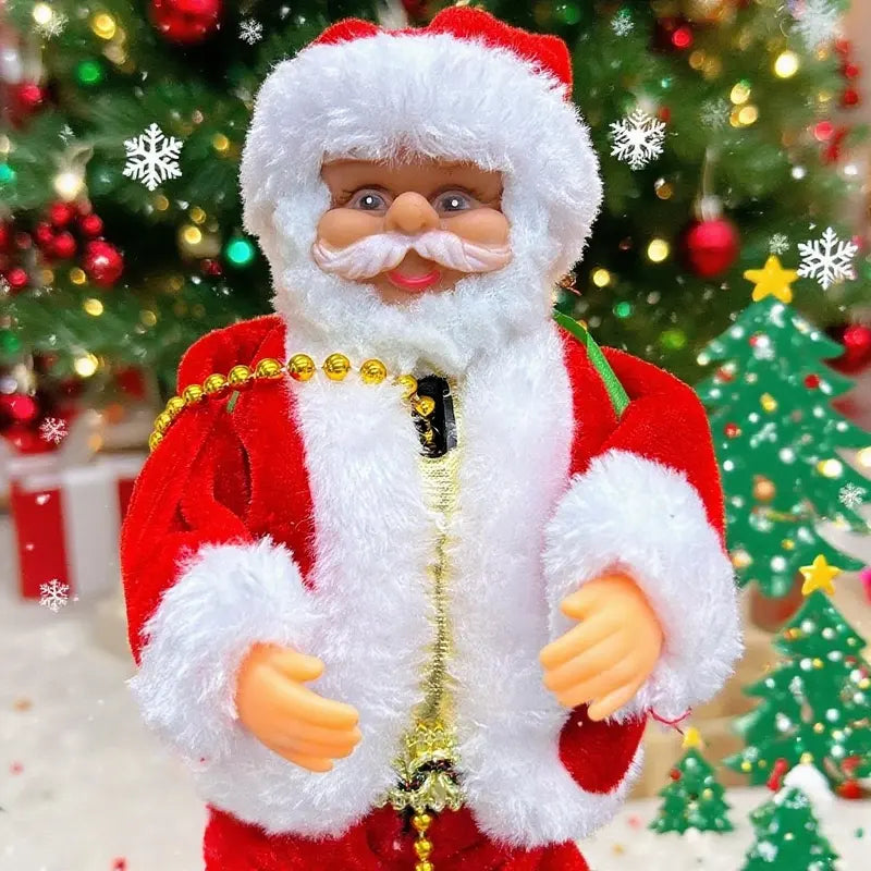 Electric Santa Claus Climbing Ladder