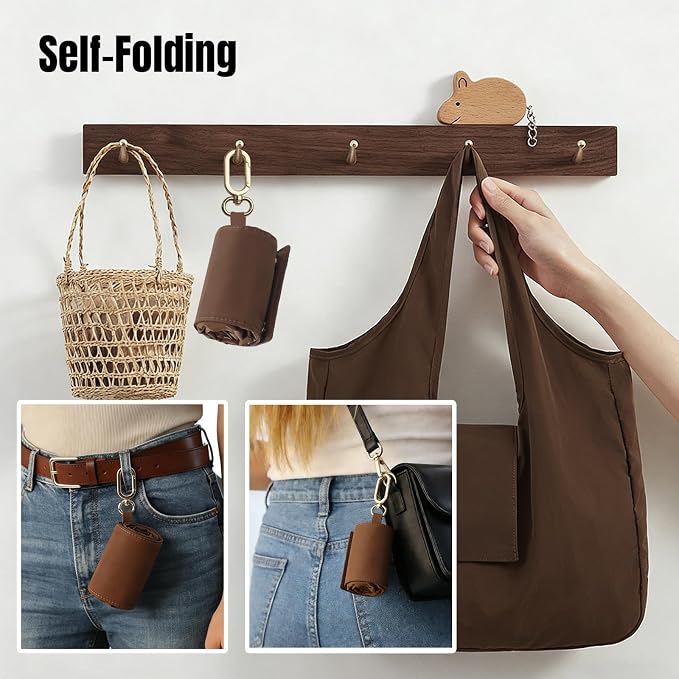 FoldKey™ — Foldable Keychain Tote Bag