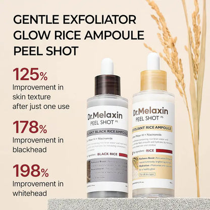 Dr. Melaxin™ RiceGlow Renewal Ampoule Brightening & Exfoliating Peeling Serum