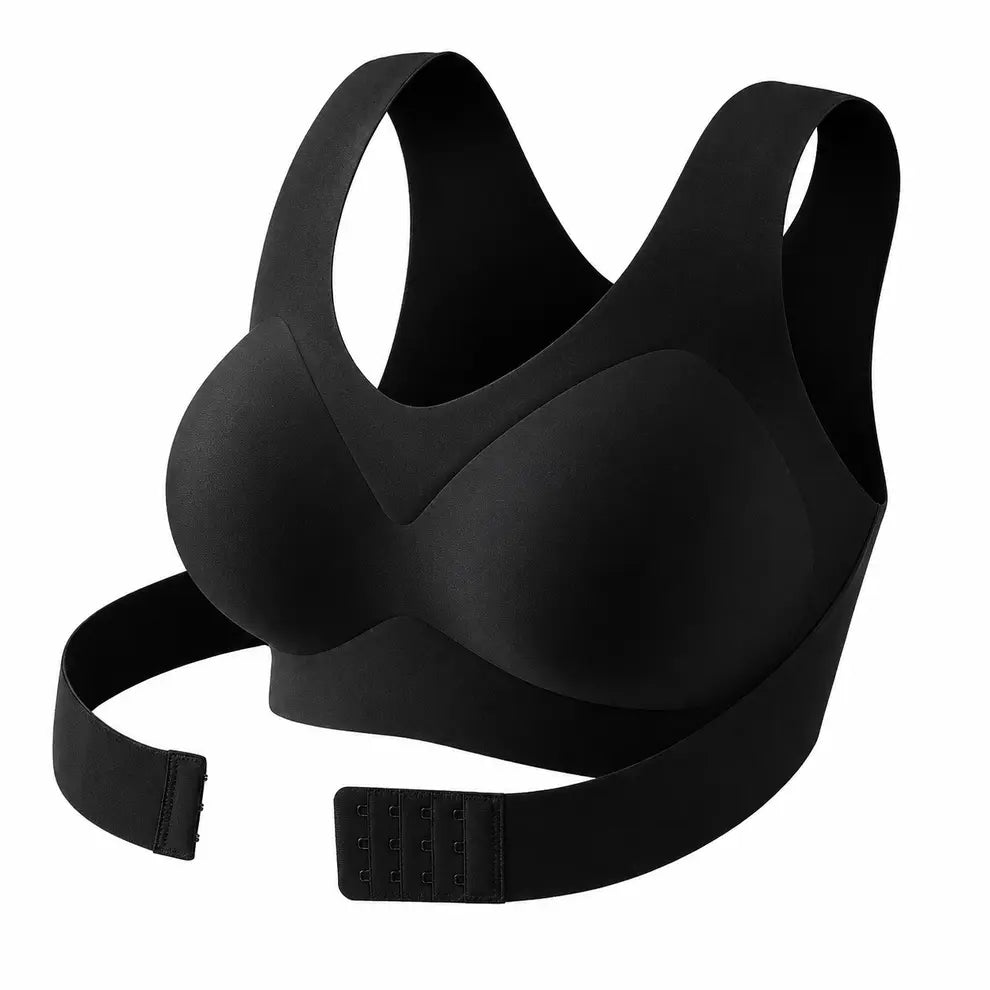 Seamless Cross-Back Support Bralette