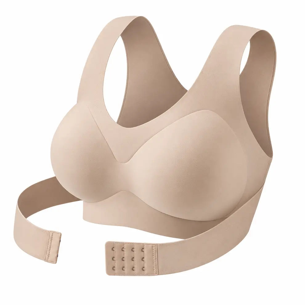 Seamless Cross-Back Support Bralette