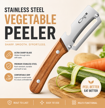 Chefora™ Premium Stainless Steel Vegetable Peeler Pro