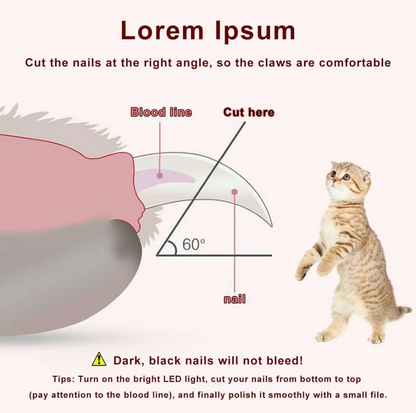 Lexora™ Premium 2 In 1 Pet Nail Clippers With Led