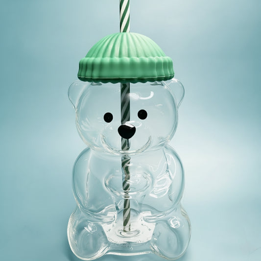 Cute Bear Glass Cup