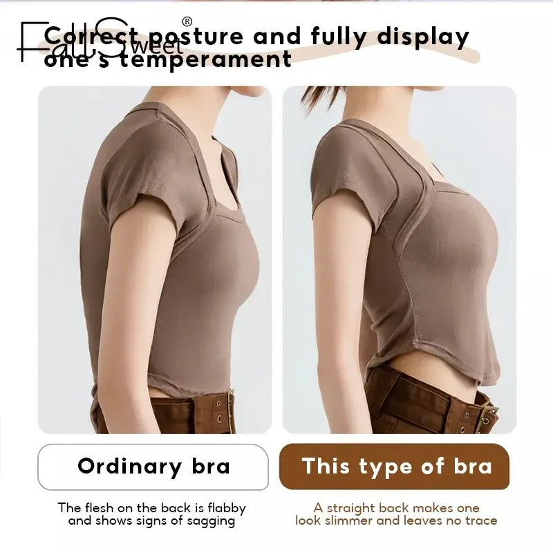Seamless Cross-Back Support Bralette
