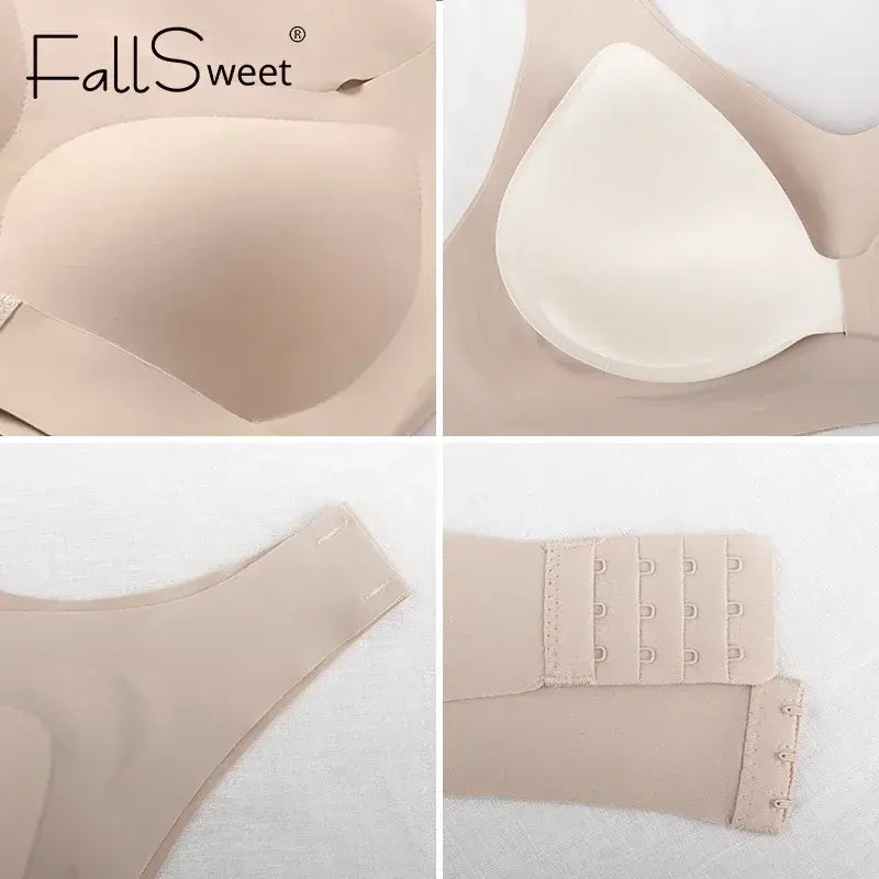 Seamless Cross-Back Support Bralette