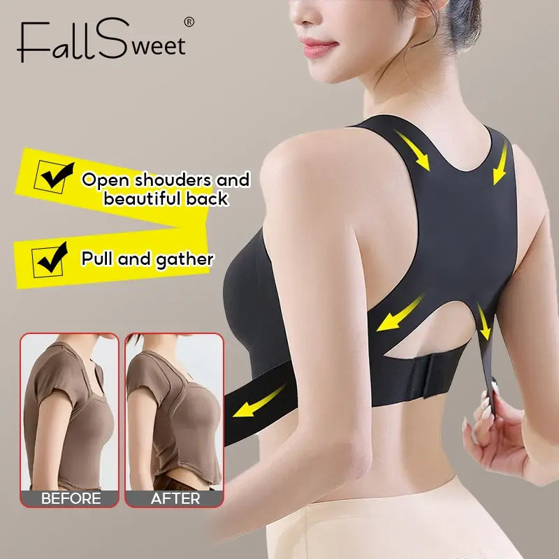 Seamless Cross-Back Support Bralette