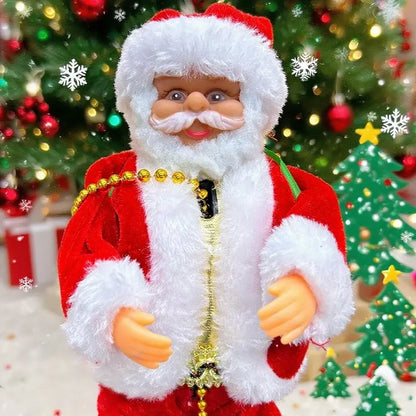 Electric Santa Claus Climbing Ladder