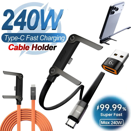 2-IN-1 USB-C 240W Fast Charger V2 - Upgraded Edition for iPhone & Samsung